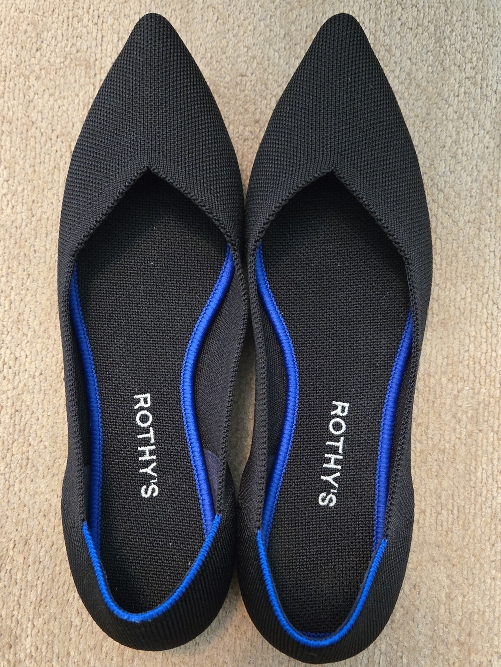 Rothy’s The Original Point Flats in Black